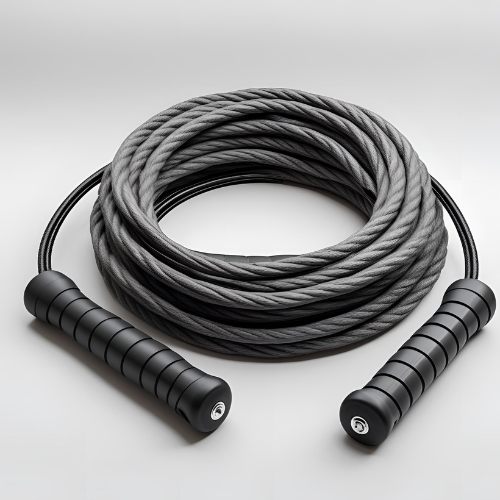 Adjustable skipping rope for cardio fitness and gym workout
