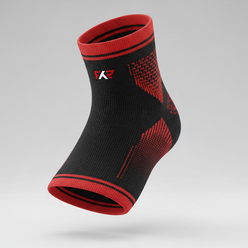 Compression ankle sleeve for sports running and gym workouts