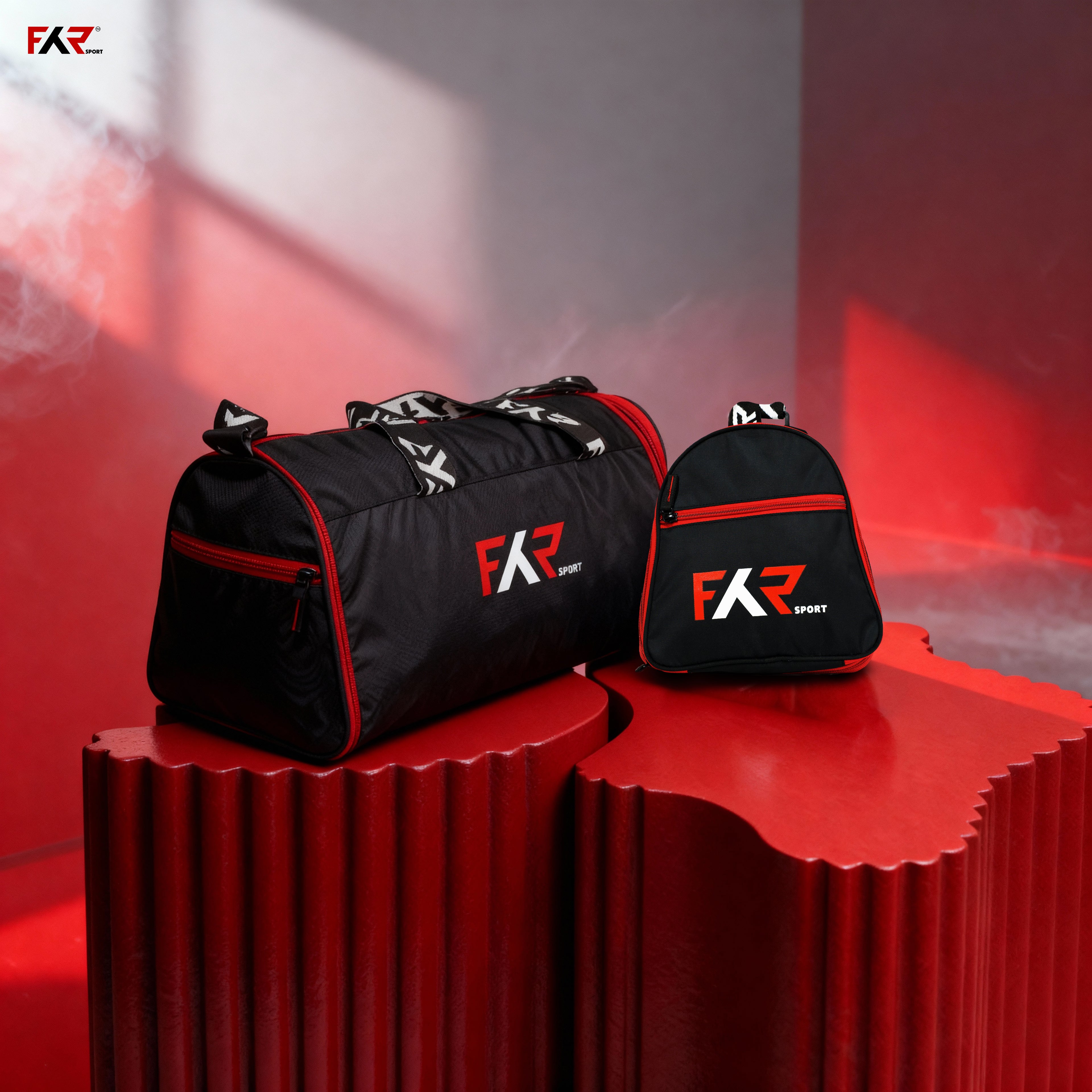 PERFORM Red-Black Convertible Sports Bag