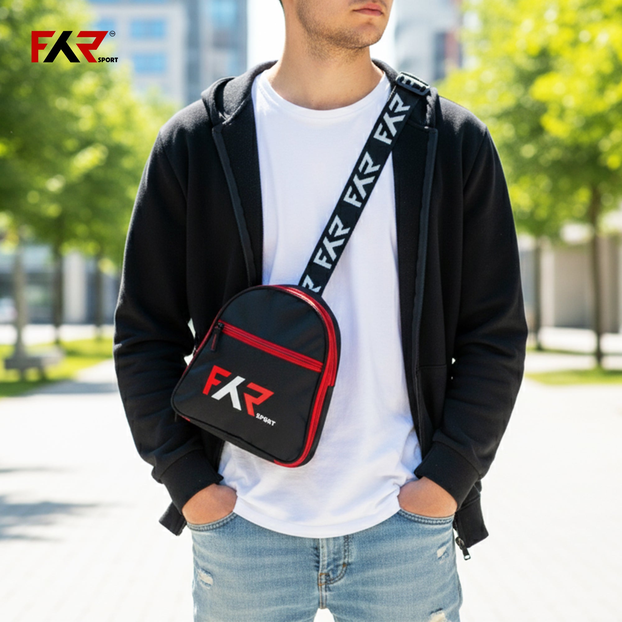 PERFORM Red-Black Convertible Sports Bag